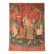 Large wall tapestry The Lady and the Unicorn - Hearing G. Boitard