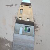 Vintage 80s vintage stand-up mirror - 1m57x29
