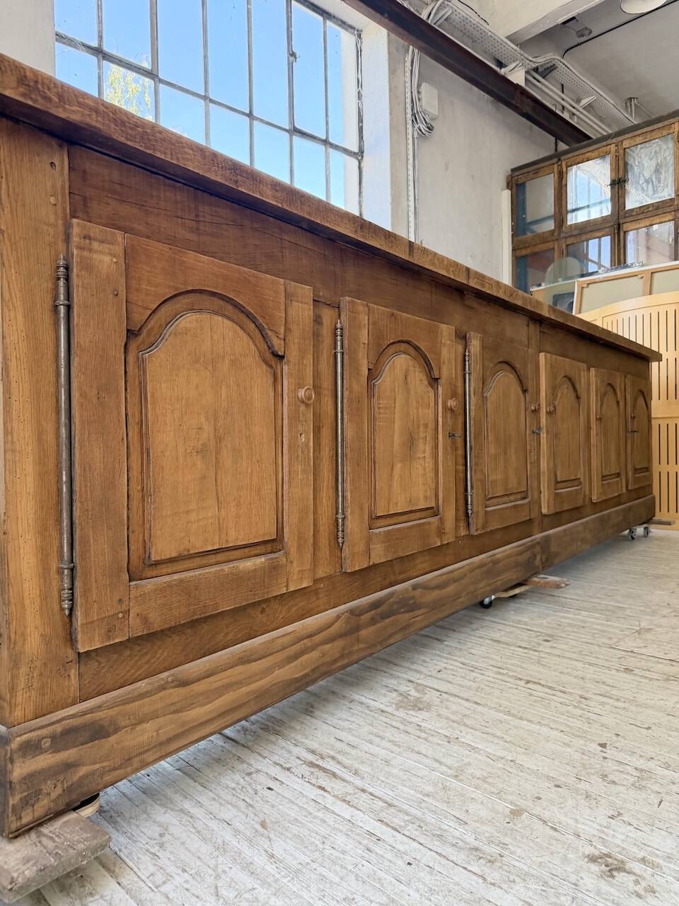 Rustic sideboard XXL 4m solid oak 1950
