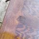 Table en chêne ancienne vintage pieds compas