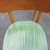 Set of 4 formica and wood chairs