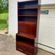Vintage bar desk library display cabinet secretary with floors
