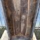 Antique farmhouse table in solid oak with tapered legs and 1 drawer at the end.