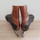 Pair of black and brown ice skates