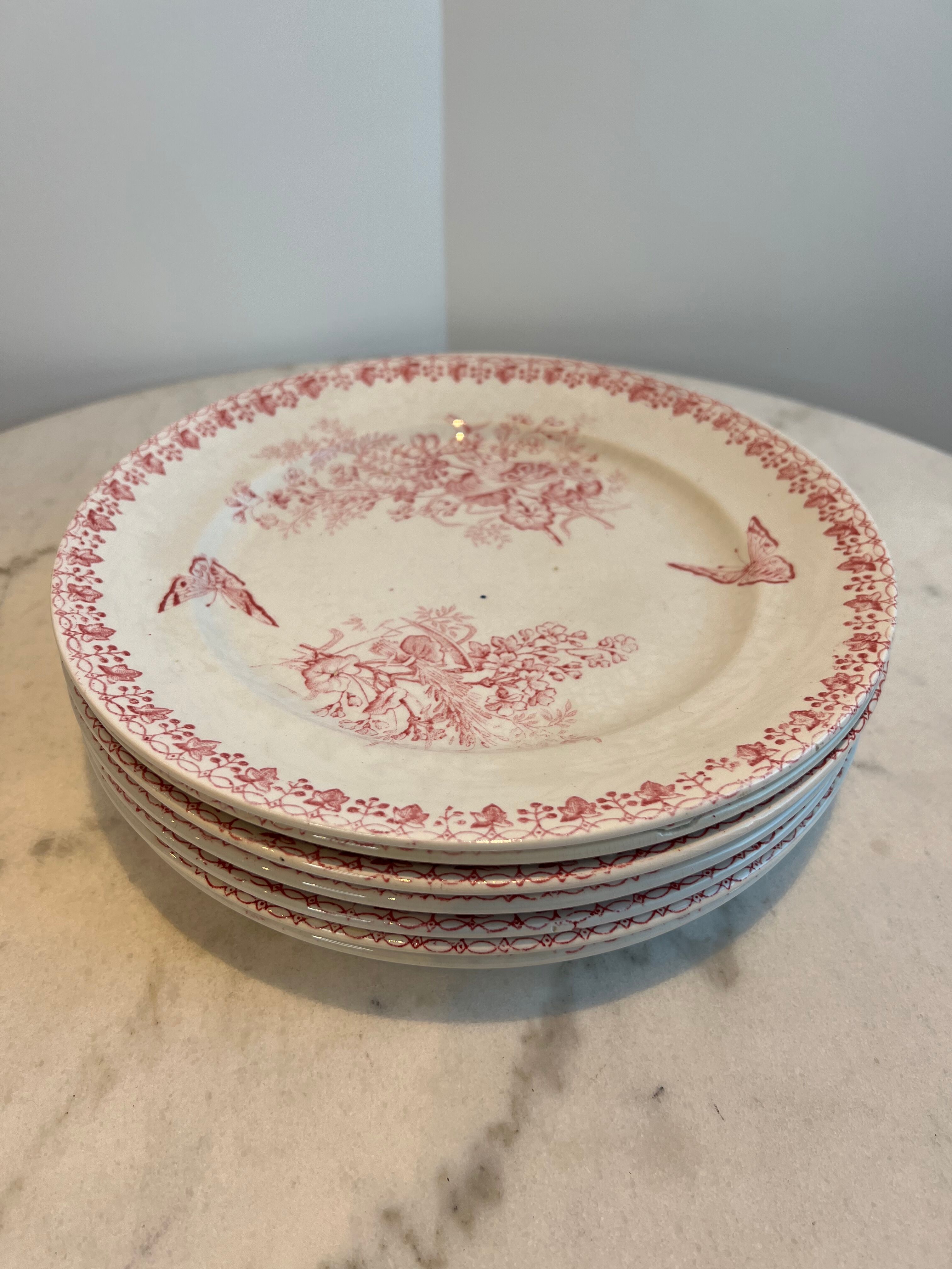 Set of 6 plates Terre de Fer Onnaing Moisson
