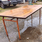 Industrial Table Iron and Wood
