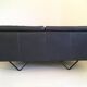 Durlet, Blue Leather Sofa, Model Cornelius, 1980s
