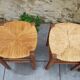 3 tabourets paillés