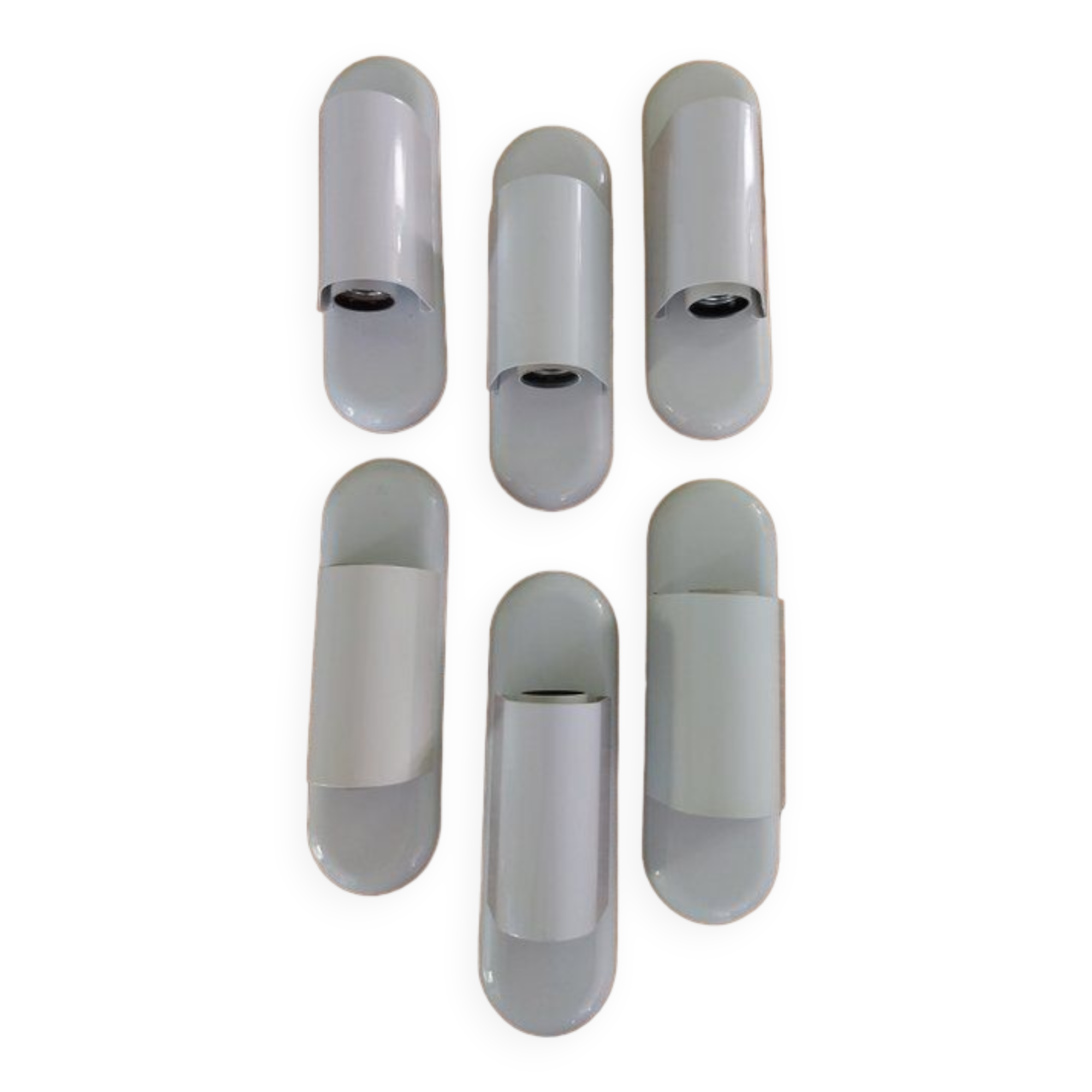 Set of 6 wall lamps model Dui by Vico Magistretti for Artemide