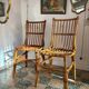 Two rattan chairs