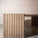 Italian travertine drop coffee table roche bobois, 1970