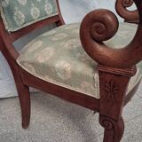 Cross-back armchair in Directoire style