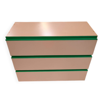 Vintage pink chest of drawers