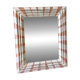 Old mirror in hand-painted wood