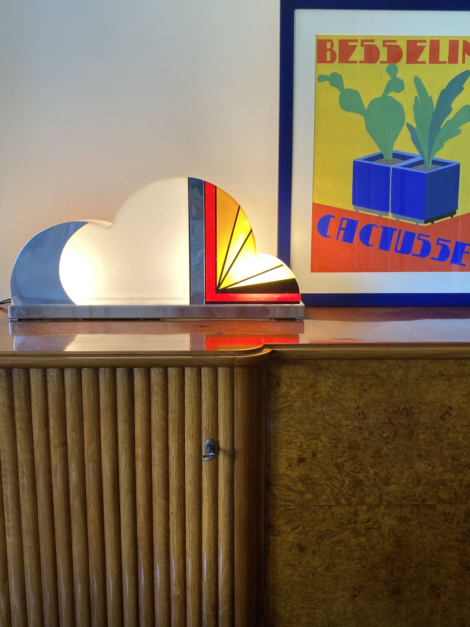 rare table lamp, Italy 1970s