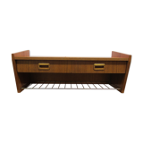 Scandinavian wall shelf in teak