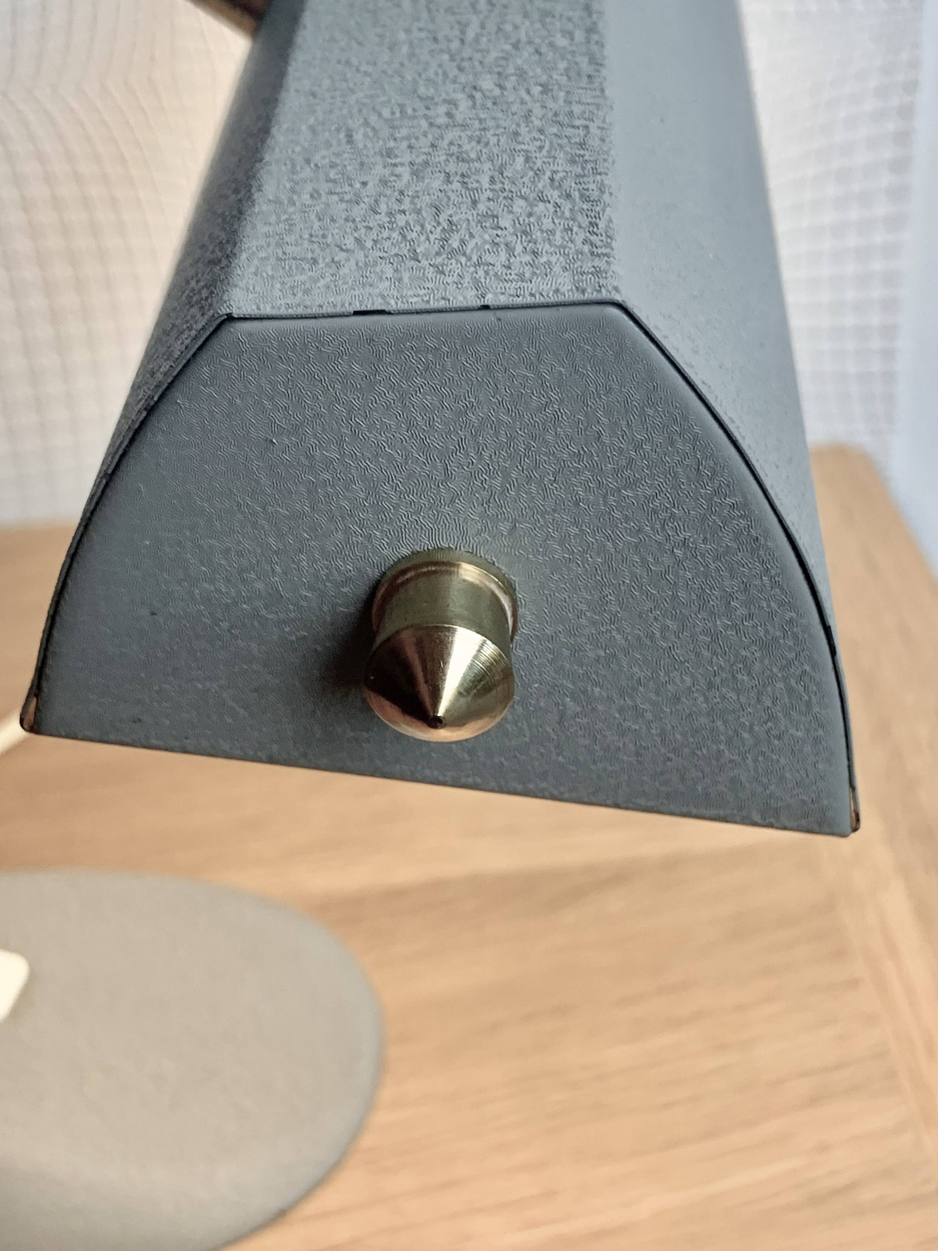 Industrial Aluminor notary banker type desk lamp