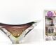 Brown Sommerso Glass Bowl or Centerpiece by Seguso, Italy