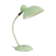 Lampe de bureau soucoupe en métal vert orientable. année 50