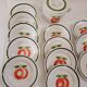 Moulins des loups plate and dish, apple pattern