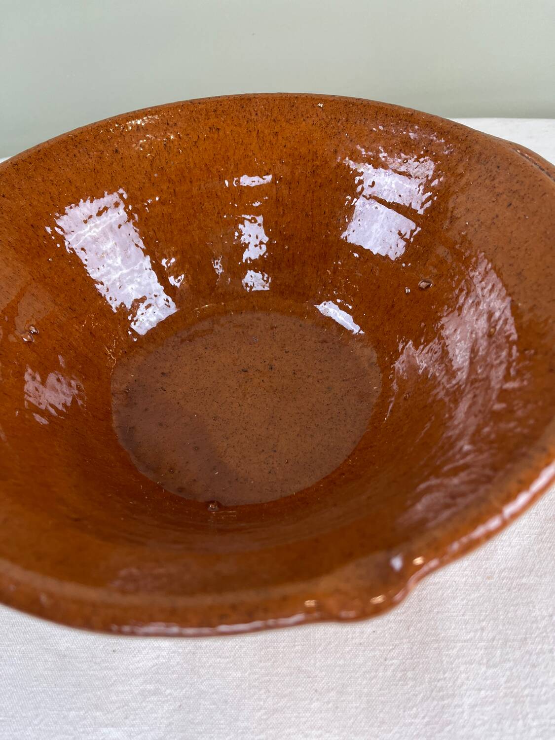 Brutalist terracotta bowl