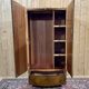 1950s English walnut bedroom wardrobe