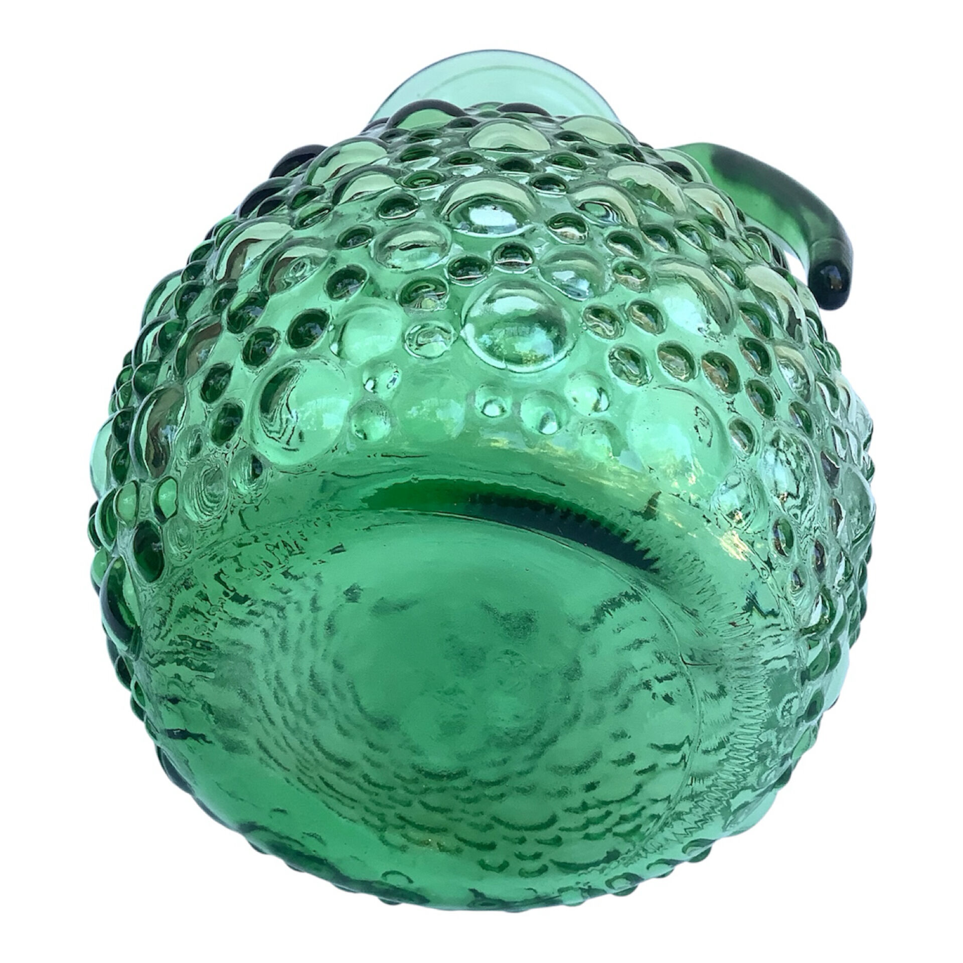 Carafe, pichet, broc à eau en verre vert VEA