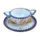 Charolles earthenware bowl with ears / saucer rooster model