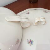Old dodecagon tureen opaque porcelain Ceranord "Minerva"