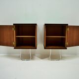 1930s Pair of Art Deco Bedside Tables, Czechoslovakia
