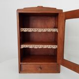 Old bathroom cabinet from the 40s in solid oak