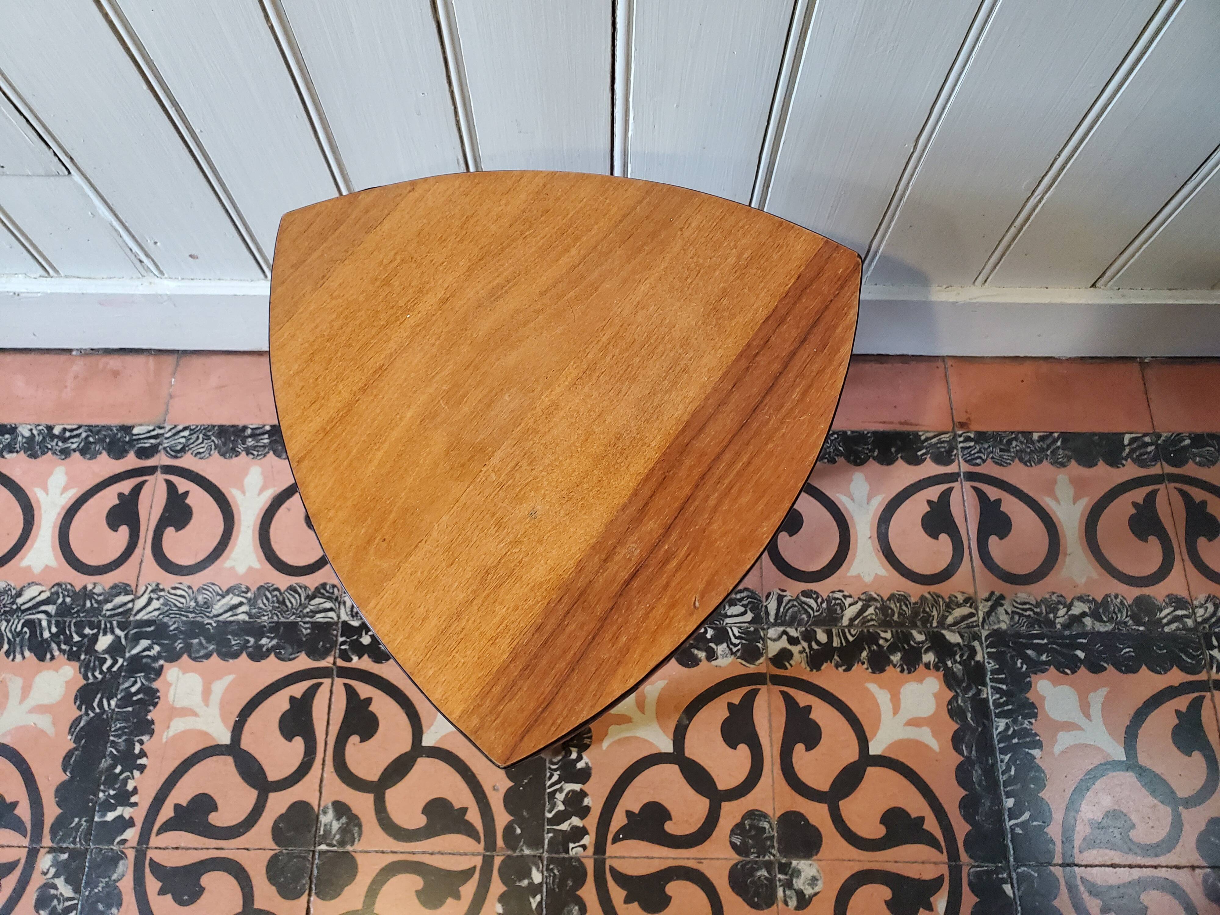 Wood tripod harness and formica 60's