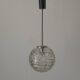Hanging lamp in hand-blown white glass by Doria Leuchten, 1960s Germany