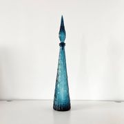 Vintage Italian glassware, bottle or carafe, 1960s, EMPOLI