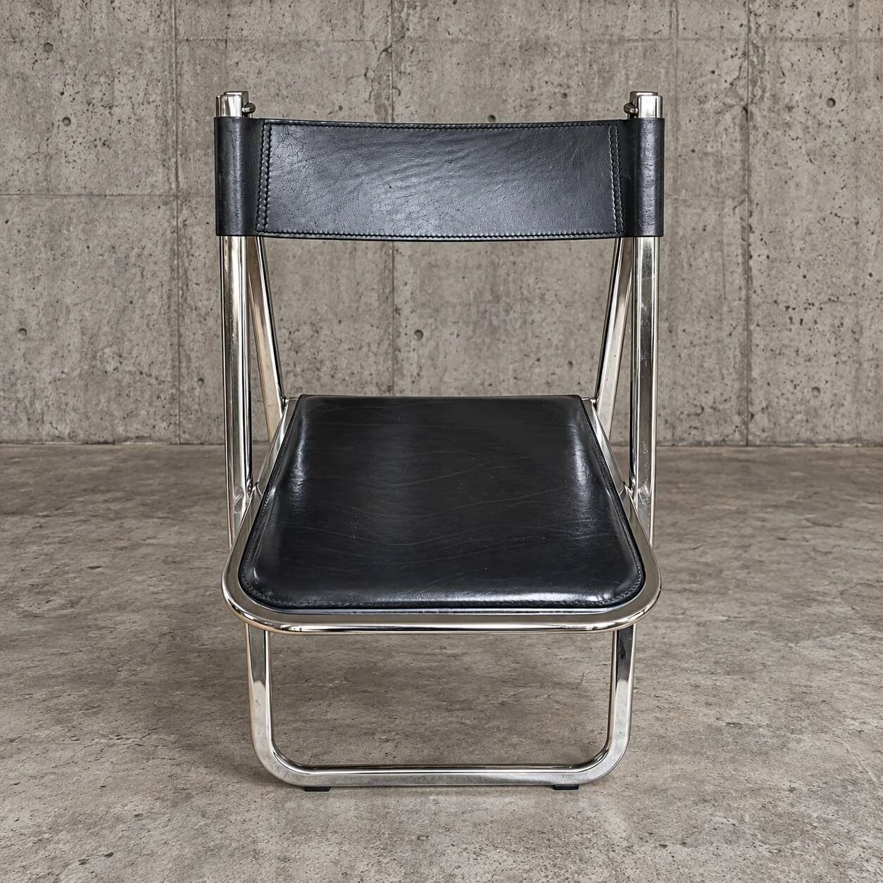 Postmodern set of four Tamara folding chairs manufactured by Arrben / Italy 1970's