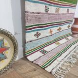 Handmade wool Berber rug 205 X 145 CM