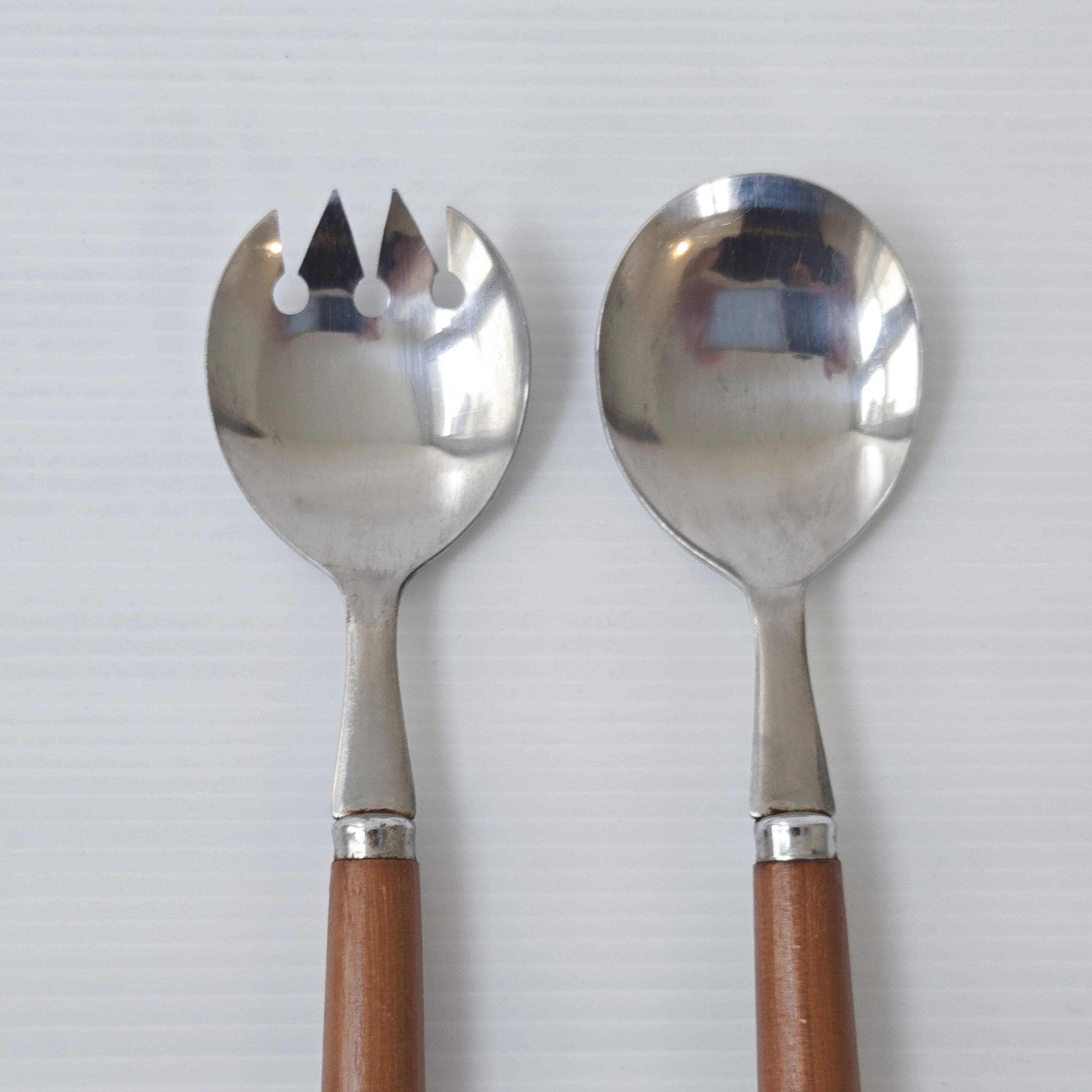 Vintage 1960s salad servers