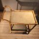 Table roulante en bambou des année 1950