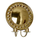 Paire d'appliques suédoises en laiton des années 1970