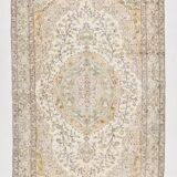 Cream & Beige Antique Turkish Rug 163x267Cm SK 21968