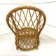 Audoux Minnet lounge chair with basket backrest - 1960s