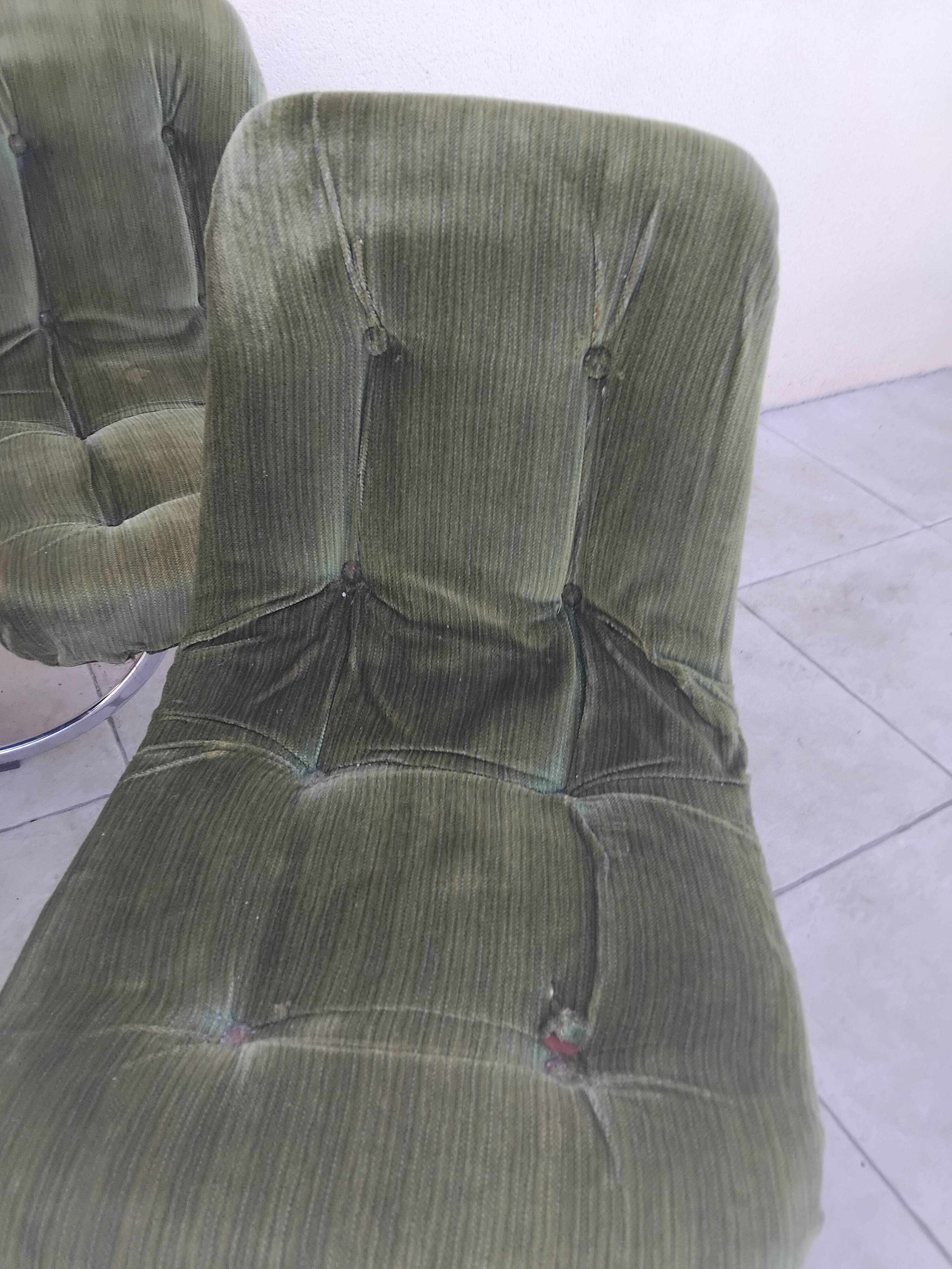 4 chaises vintage GASTONE RINALDI design année 70