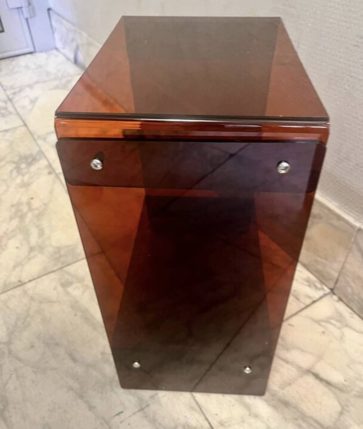 Pair of Roche Bobois bedside tables or sofa ends