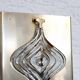 Pair of Palwa sconces in brass and crystal