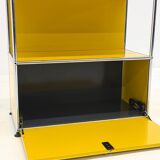 USM Haller cabinet in yellow