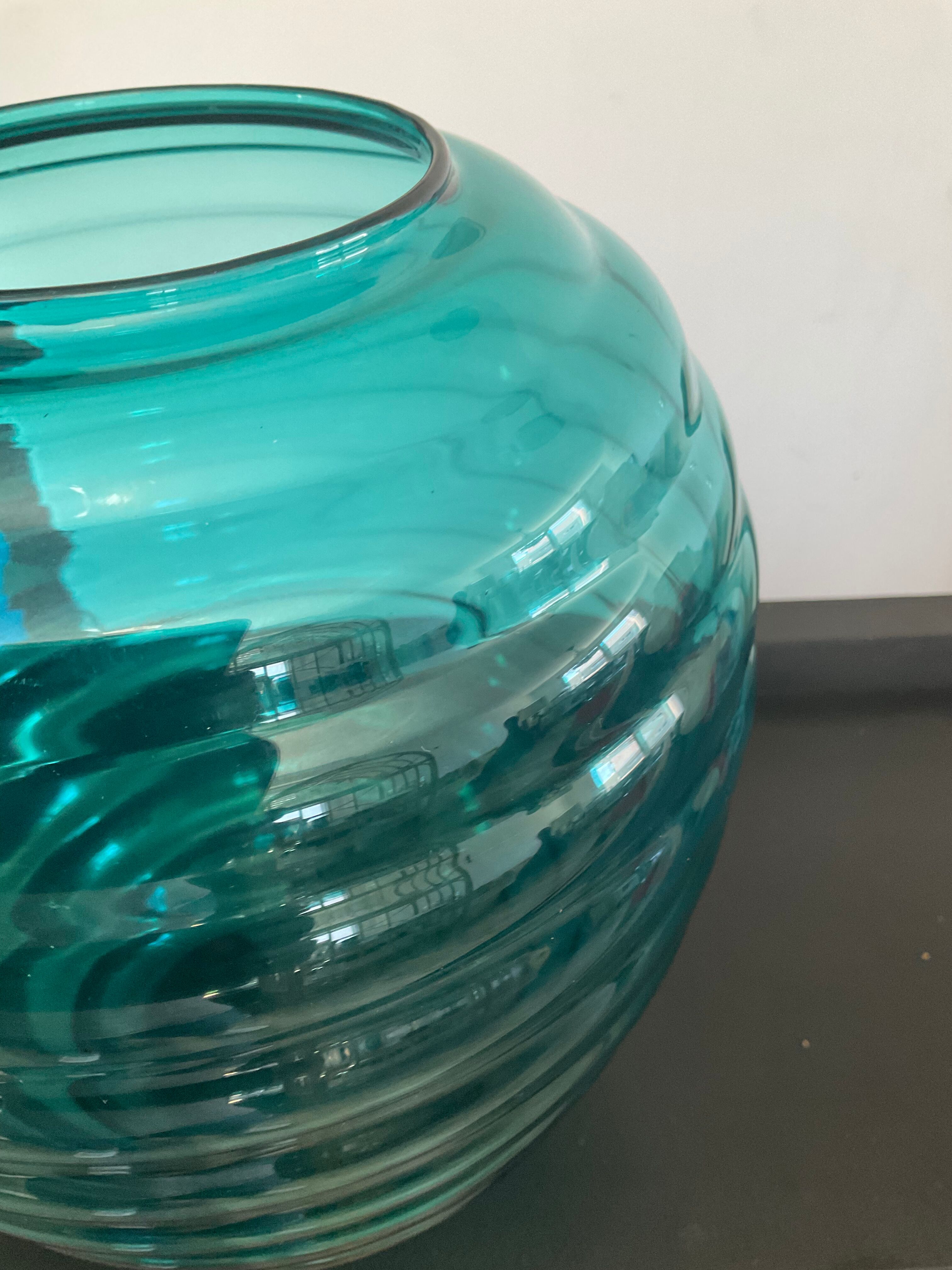 Vintage vase in glass paste