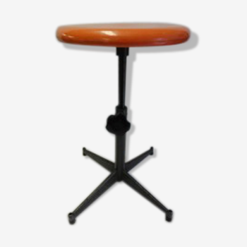 Metal stool orange