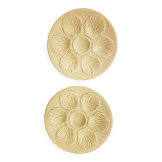 2 Assiettes à huitres Proceram années 50-60