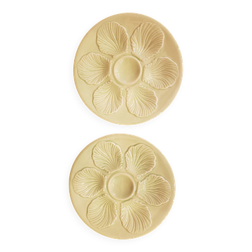 2 Assiettes à huitres Proceram années 50-60