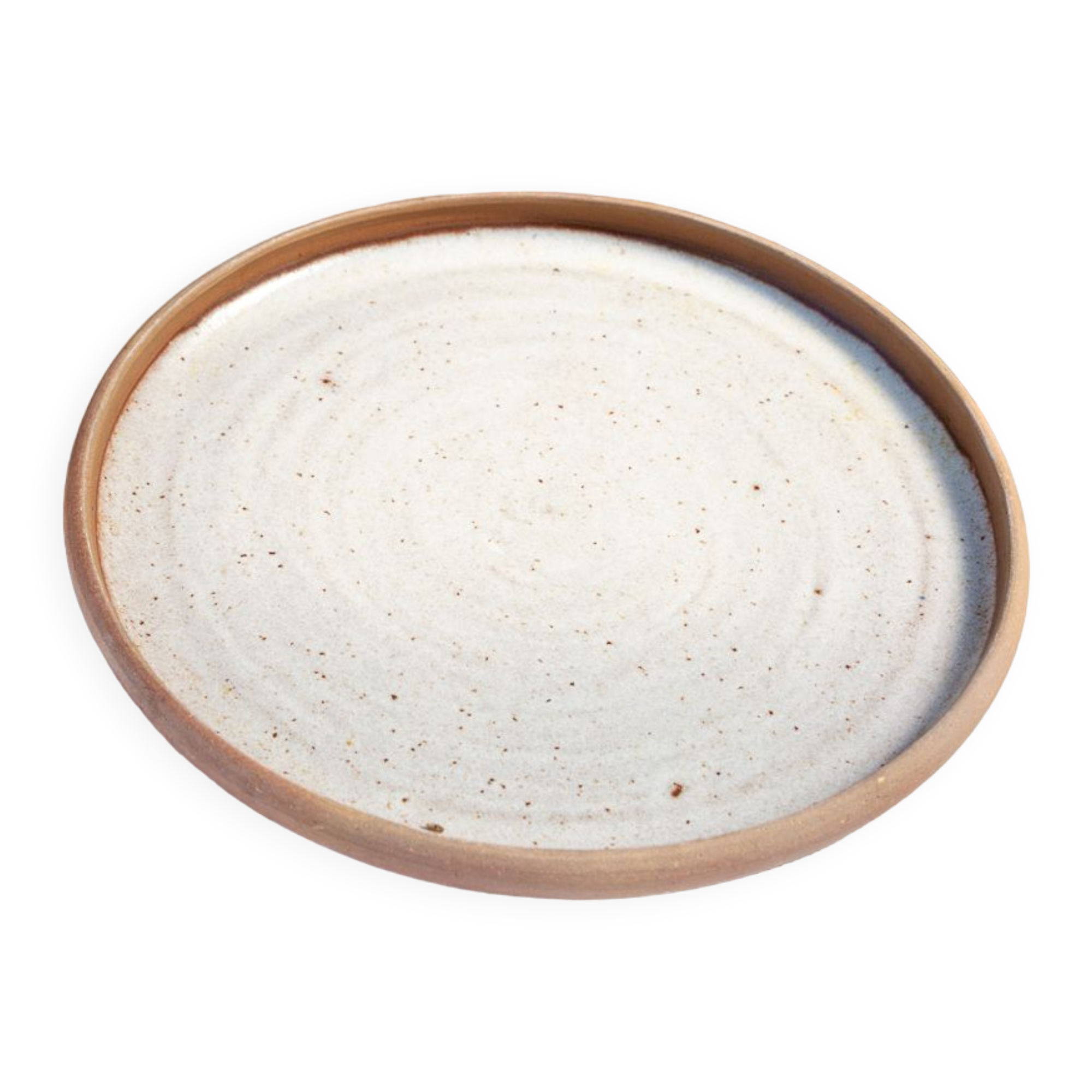 6 assiettes plates en grès Roger Jacques Saint Amand
